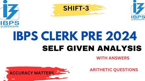 Ibps Clerk Prelims Self Given Exam Analysis August Shift