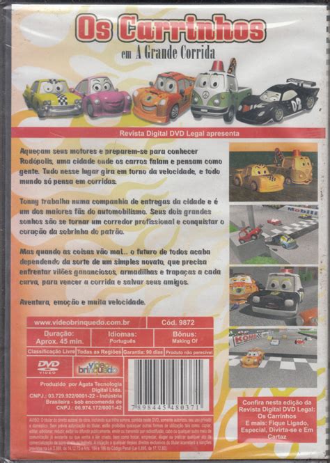 Dvd Os Carrinhos A Grande Corrida