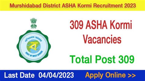 Murshidabad District Asha Kormi Recruitment Apply For Asha