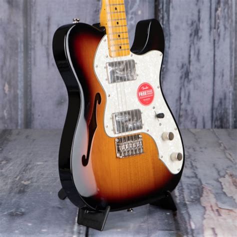 Squier Classic Vibe 70s Telecaster Thinline 3 Color Sunburst Guitars Electric Solid Body