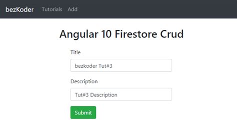 Angular 10 Firestore CRUD Add Get Update Delete Documents With