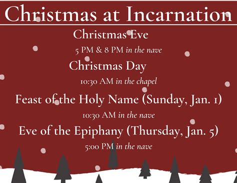 Christmas At Incarnation The Church Of The Incarnation