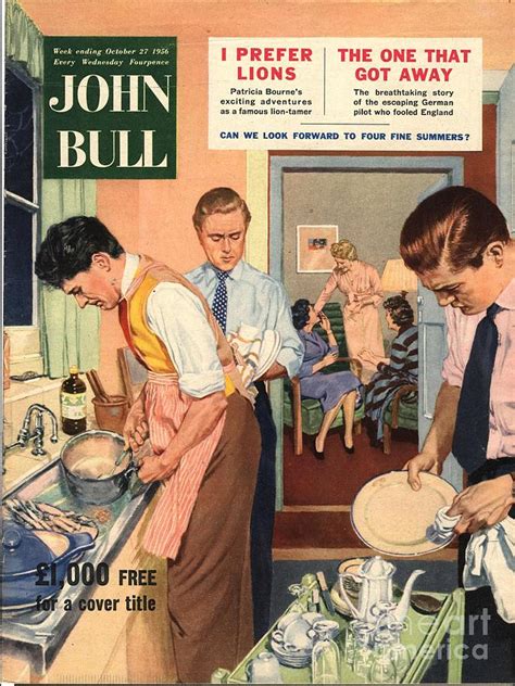 John Bull 1956 1950s Uk Washing Drawing By The Advertising Archives