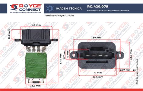 Resistência da Caixa Evaporadora Renault Logan Sandero Duster 12