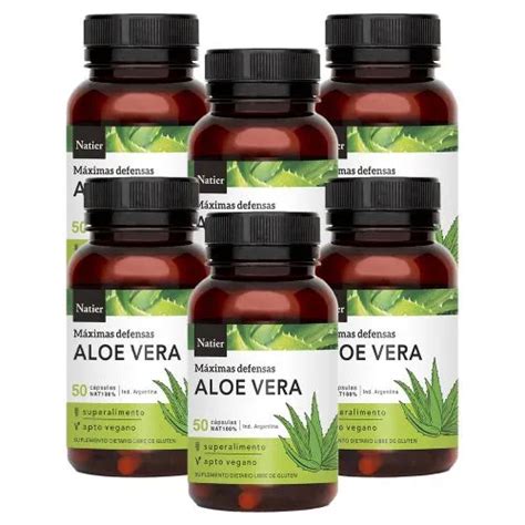 Pack Natier Aloe Vera Liofilizado X C Psulas Aumenta Las