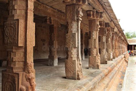 Temple inside hall stock photo. Image of goddess, airavatesvara - 73420590