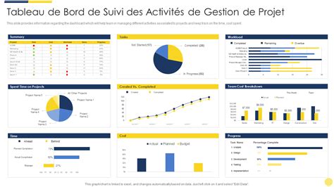 Top Des Mod Les De Tableau De Bord De Portefeuille De Projets Avec