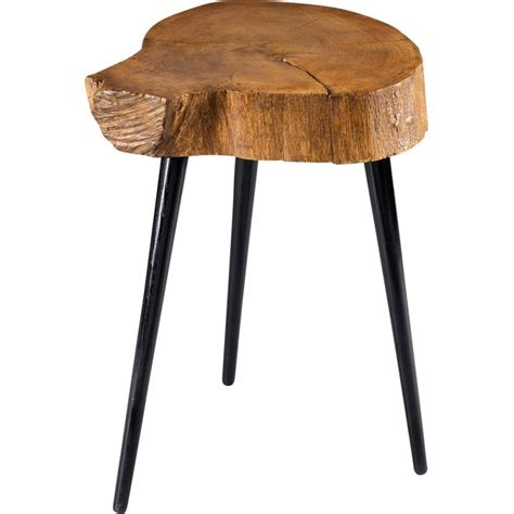 Table d appoint scandinave métal et bois Boutique gain de place fr