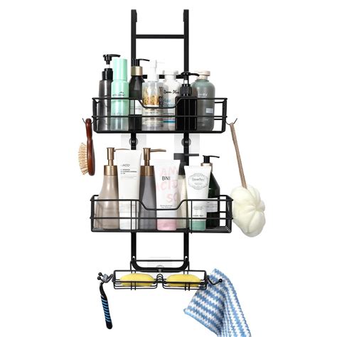 Over The Door Shower Caddy Adjustable Hanging Organizer Shelf Rustproof