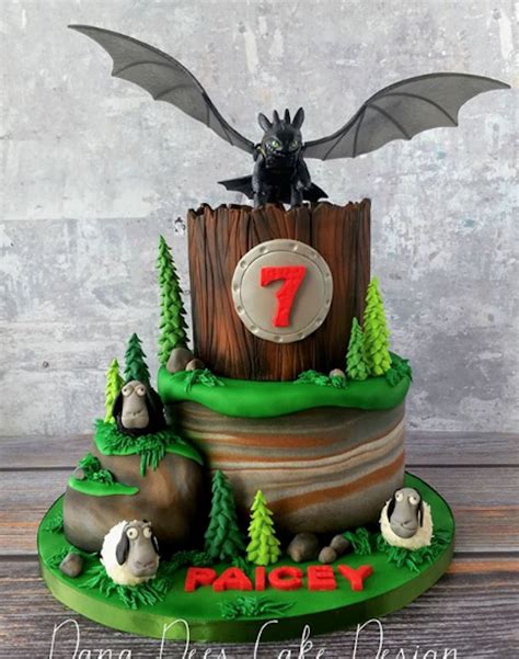 How To Train Your Dragon Birthday Cake Dana Dees Cake Design Dragon