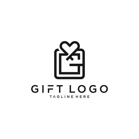 gift logo vector template download modern design 7488990 Vector Art at Vecteezy