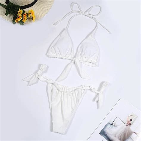 Split Swimsuit Women Multicolor Bikini Halter Neck Tie Big Breasts At Rs Koramangala