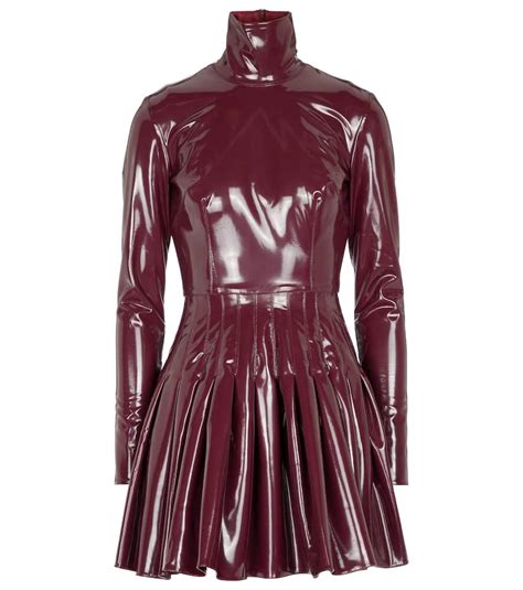 Miller Mockneck Vinyl Minidress By Alex Perry Coshio Online Shop