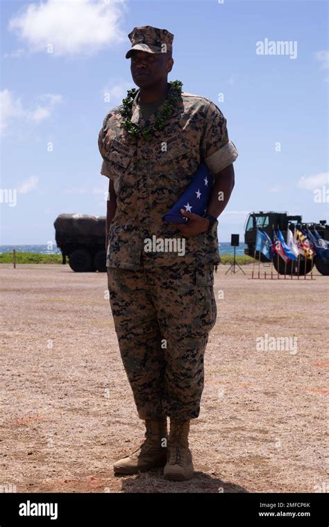 U S Marine Corps Sgt Maj Lester L Williams Offgoing Sergeant Major Marine Corps Base