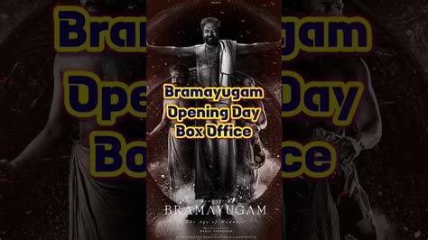 Bramayugam Opening Day Box Office Mammootty Horror Movie Youtube