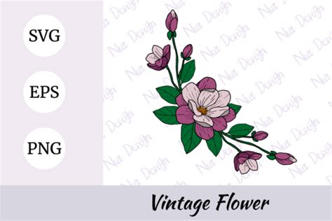 Magnolia Flower Bouquet Illustration Gráfico Por Nurdesign99 · Creative