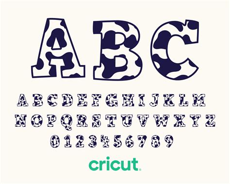 A Z Svg And Png Cow Print Alphabet For Cricut Instant Etsy Canada