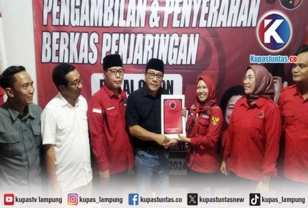 Kupas Tuntas Ambil Berkas Calon Walikota Metro Wahdi Pdi Perjuangan