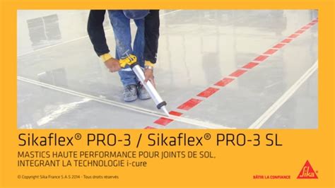 Sikaflex Pro 3 Sikaflex Pro 3 Sl Mastics Haute Performance Pour Joints De Sol Youtube