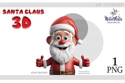 3D santa claus,santa claus clipart,3D christmas,christmas