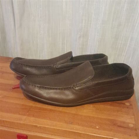 Rockport Cape Noble Mens Brown Leather Slip On Shoes Sz 115 K57278 Preloved For Sale Online Ebay