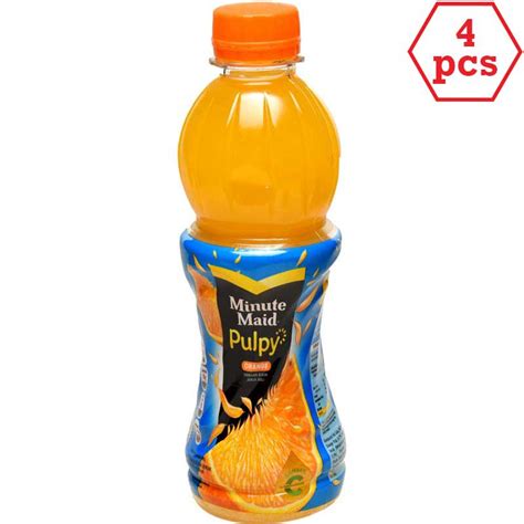 Jual Minute Maid Pulpy Orange Botol 300ml 4pcs Minuman Shopee Indonesia