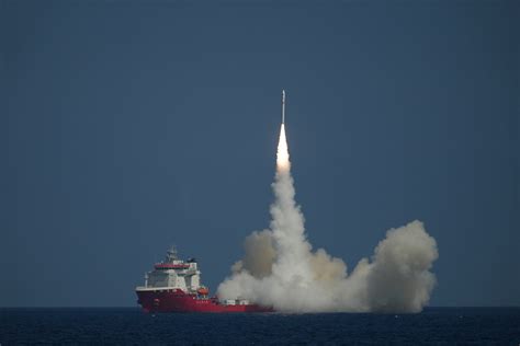 China S Commercial CERES 1 Rocket Launches Satellites From Sea