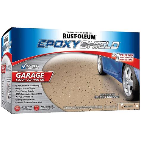 Rustoleum Epoxy Floor Coating Kit Tan Gloss Flooring Ideas