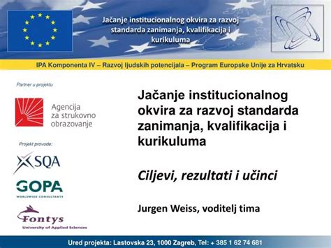 PPT IPA Komponenta IV Razvoj Ljudskih Potencijala Program