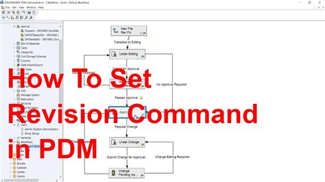 How To Use The Set Revision Command In PDM YouTube