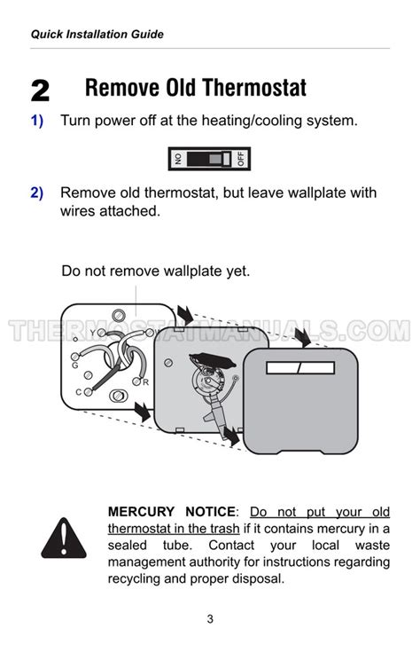 Honeywell Rth2310b Thermostat Quick Installation Guide