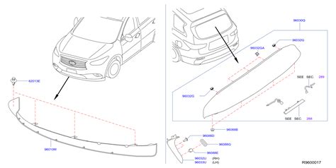 2024 Infiniti QX50 WAGON ESSENTIAL Spoiler Grommet 80874 57A00