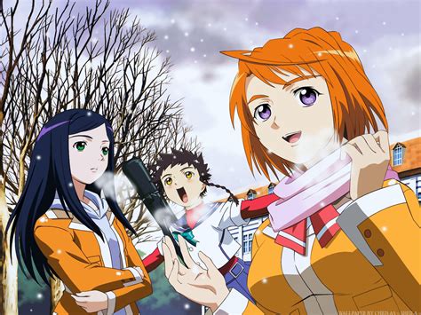 Wallpaper Illustration Anime Snow Cartoon Cold Walking Mai HiME