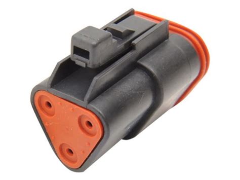 Wire Deutsch Plug With Wedgelock Black Brown Industries