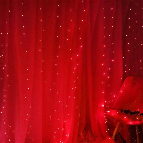 Red LED Curtain Lights Red Room Decor Led Curtain Lights Red Rooms