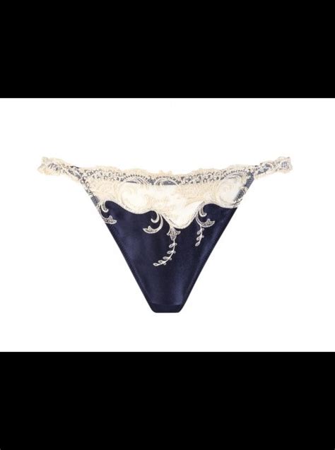 Lise Charmel Splendeur Soie Navy Silk String Honeys Lingerie