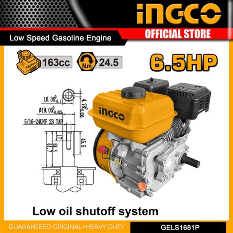 Ingco Stroke Industrial Marine Low Speed Gasoline Engine Hp