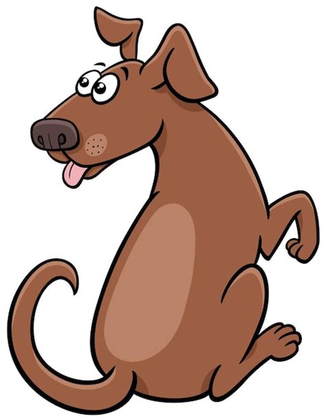 Premium Vector Cartoon Illustration Of Surprised Brown Dog Comic