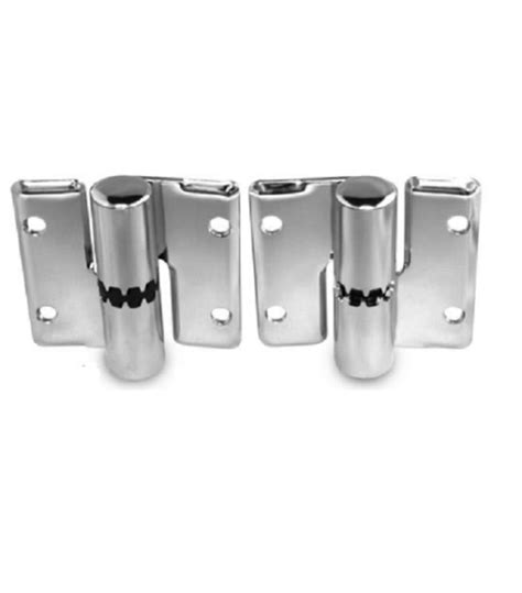 Surface Mounted Hinge Set Chrome Plated