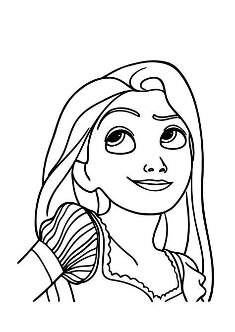 Rapunzel Bonita Para Colorir Imprimir Desenhos