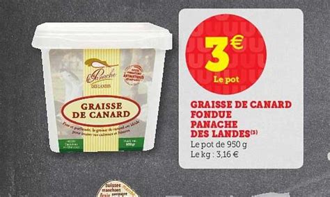 Promo Graisse De Canard Fondue Panaché Des Landes chez Hyper U