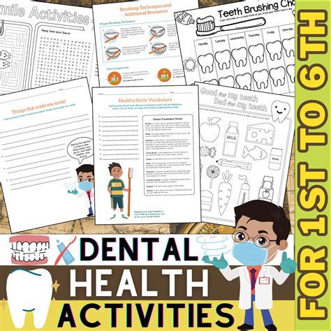 Dental Health Activities And Worksheets Dental Health Month Teeth