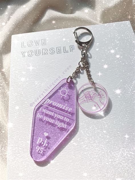 Promise Keychain Aesthetic Keychain Aesthetic Personalized Items