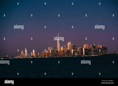 Skyline Sunset New York Stock Photo - Alamy