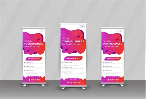 Premium Vector Corporate Business Rollup Banner