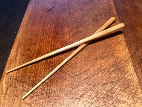 9 Hand Carved Wooden Chopsticks Hand Carved By The Large Apprentice