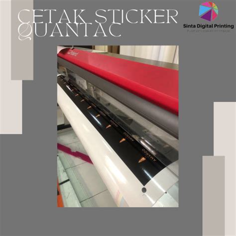 Jual Cetak Sticker Lebel Quantac Custom Ukuran Dan Desain Per Meter