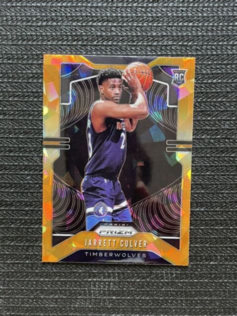 2019 20 Panini Prizm Rookie Orange Ice Prizm 252 Jarrett Culver RC