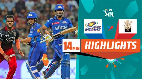 Watch Mi Vs Rcb Highlights Video Onlinehd On Jiocinema