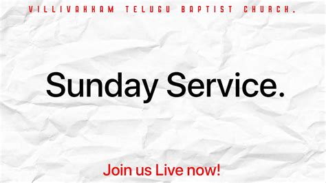 ⭕live Sunday Service 15102023 Message By Rev David Raju J